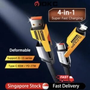 4 in 1 Fast Charging Cable 65w