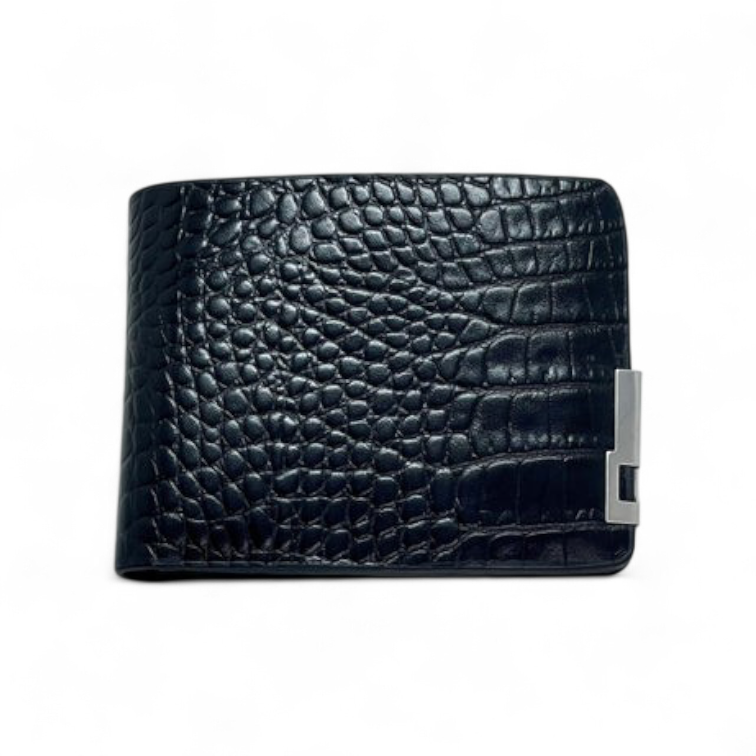 Alligator Bifold Wallet (Black)