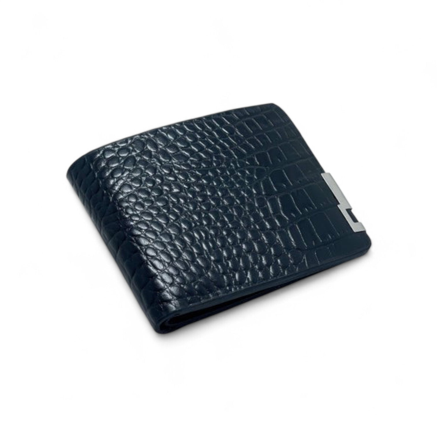 Alligator Bifold Wallet (Black) - Image 4